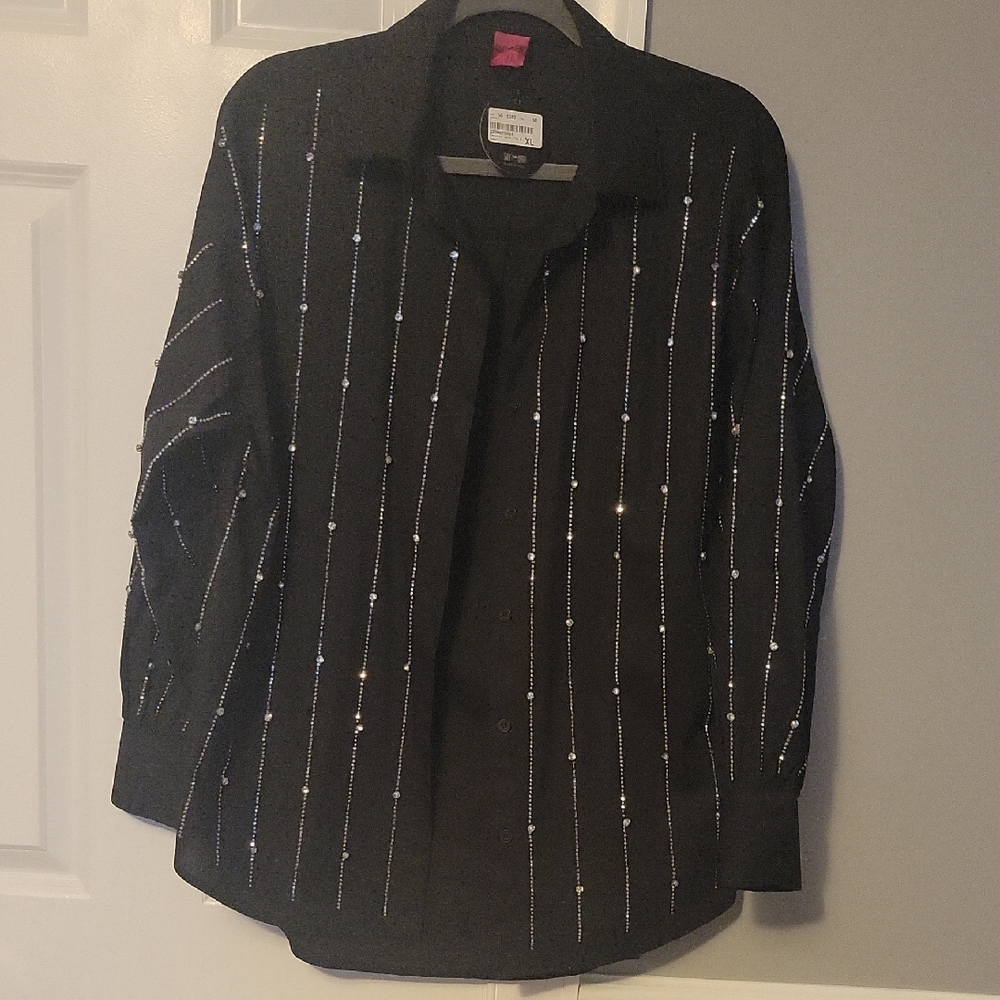 Save The Queen Black and Silver Shirt